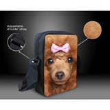 Funny Printing Frog Messenger Bag for Men Mini Little Boys Crossbody Bags