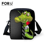 Funny Printing Frog Messenger Bag for Men Mini Little Boys Crossbody Bags