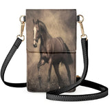 Galloping Steed Pattern Bag 3D Horse Shoulder Pouch Unisex