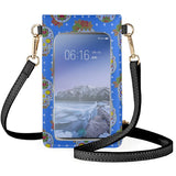 Mobile Phone Bags Flap Polka-dot Floral Skull Small Item Storage Bag Girls