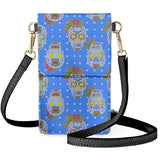 Mobile Phone Bags Flap Polka-dot Floral Skull Small Item Storage Bag Girls