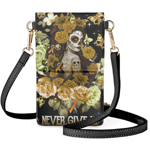 Goth Girl Phone Case Universal Never Give Up Shoulder Bag