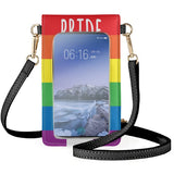 Rainbow Pride Heart Hands Clamshell Phone Bag Unisex