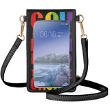 Rainbow Pride Heart Hands Clamshell Phone Bag Unisex