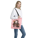 Japanese Anime Pink Street Casual Backpack Girls Gift Tote Bags