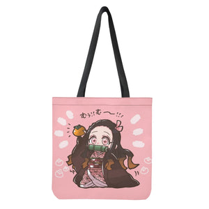 Japanese Anime Pink Street Casual Backpack Girls Gift Tote Bags