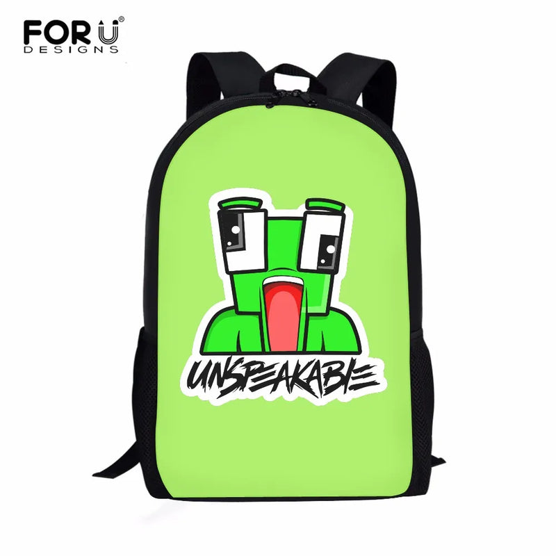 Boys Waterproof School Bags Cartoon Prints Shoulder Backpacks