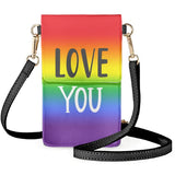 Lesbian Gay Love Cell Phone Bag Strap Woman Cosmetic Bags Purse Ladies