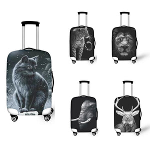 Animal Print Roller Luggage + Travel Bag Dust Bag Set