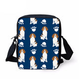 Small Beagles Pet Dog Printed Women's Messenger Bag for Girls