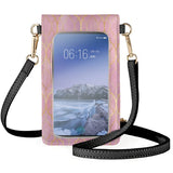 Moroccan Texture Line Cellphone Bag Crossbody Shoulder Satchel