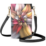 Multicolor Flowers Mobile Phones Bags Crossbody Textural Abstraction Satchel