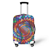 Tie Dye Pattern Elastic Luggage Protector for Railway Station Travel