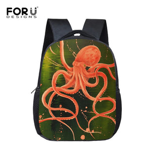 Ocean Octopus Print Mini Boys Girls Backpack