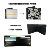 Oil Painting Basketball PU Leather Short Wallet Double-sided Printing Men Purse