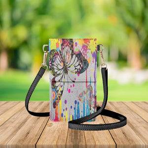 Butterfly Art Shoulder Bag Retro Design