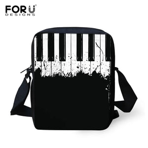 Piano Keyboard Crossbody Bag Mini Shoulder Bag Art Printed Girls Small Messenger