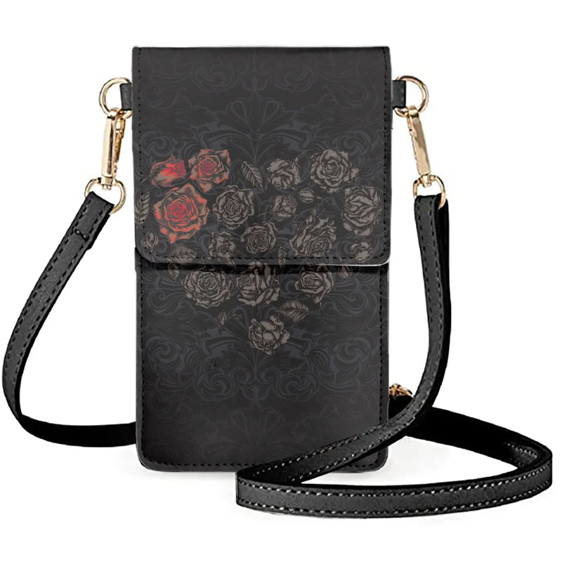 Poker Rose Arrow Phone Bag Stylish Satchel Organizer