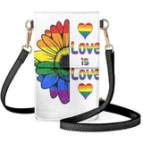 Pride Gays Phone Bags Love Is Love Cosmetic Handbags Shoulder Wallets