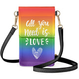Pride Gays Phone Bags Love Is Love Cosmetic Handbags Shoulder Wallets