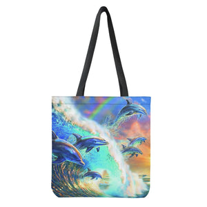Colorful Dolphin Tote Bag for Ladies