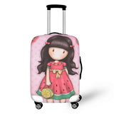 Watermelon Skirt Girl Print Luggage Dust Cover 18-32 Inches