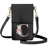 Pink Monogram Rose Arrangement Makeup Bag