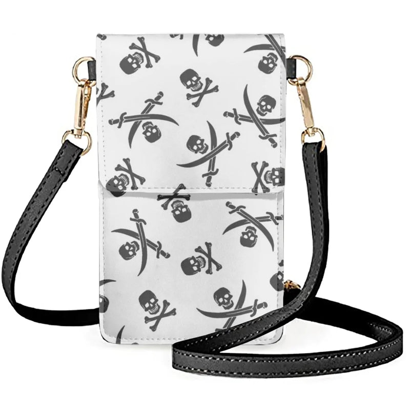Gothic Skull Handbag Phone Bag Gothic Style Shoulder Bags