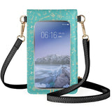 Shoulder Bag Lady Hardworking Teacher Cartoon Image Mobile Phone Wallet