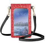 Shoulder Bag Lady Hardworking Teacher Cartoon Image Mobile Phone Wallet