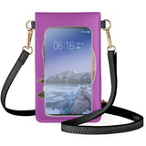 D Phone Bag Lady Rosas Cellphone Shoulder Pouch