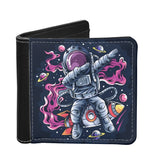 Space Astronaut Printed Lightweight Foldable Men's Wallet