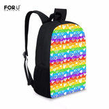LGBT Pride Printed School Backpack Durable Kids Bag Teen Girls Women