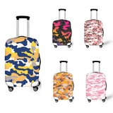 Camouflage Waterproof Luggage Cover with Wheels
