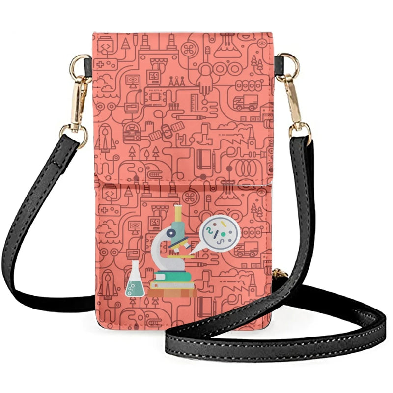 Mobile Phone Bag Animation Microscope Cellphone Bags Durable Wallet