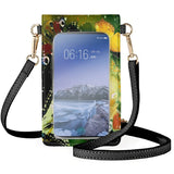 Vintage Butterfly Insect Lady Cell Phone Bag Crossbody Woman Cellphone Handbags