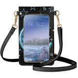 Women's Mobile Phone Bag Moon Star Diagonal Leather Makeup Storage