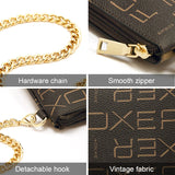 Women PVC Leather Shoulder Bag Small Purse Monogram Signature Printing Letter