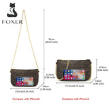 Women PVC Leather Shoulder Bag Small Purse Monogram Signature Printing Letter