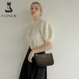 Women PVC Leather Shoulder Bag Small Purse Monogram Signature Printing Letter