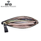 RFID Blocking Cowhide Women's Clutch Phone Bag