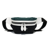 Canvas Bum Bag Panelled Shoulder Bags Fanny Pack For Women Girls
