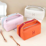 Canvas Women Cosmetic Bag Toiletry Storage Handbag Waterproof Multifun