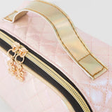 Argyle Portable Women Cosmetic Bag Multifunction Waterproof Travel Storage