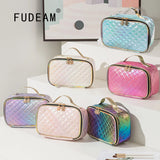 Argyle Portable Women Cosmetic Bag Multifunction Waterproof Travel Storage