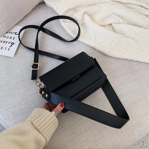 Women's Flap Crossbody Bag PU Leather Messenger Bag