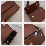 Women's Flap Crossbody Bag PU Leather Messenger Bag