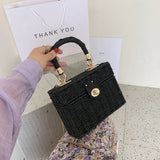 Straw Shoulder Bag Woven Messenger Beach Tote Handbag WLHB2369