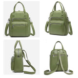 Vintage Leather Backpack Crossbody Bag Star Style WLHB2460