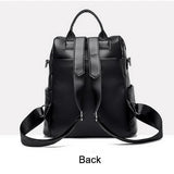 Multifunction Female Backpack PU Leather Shoulder Bag